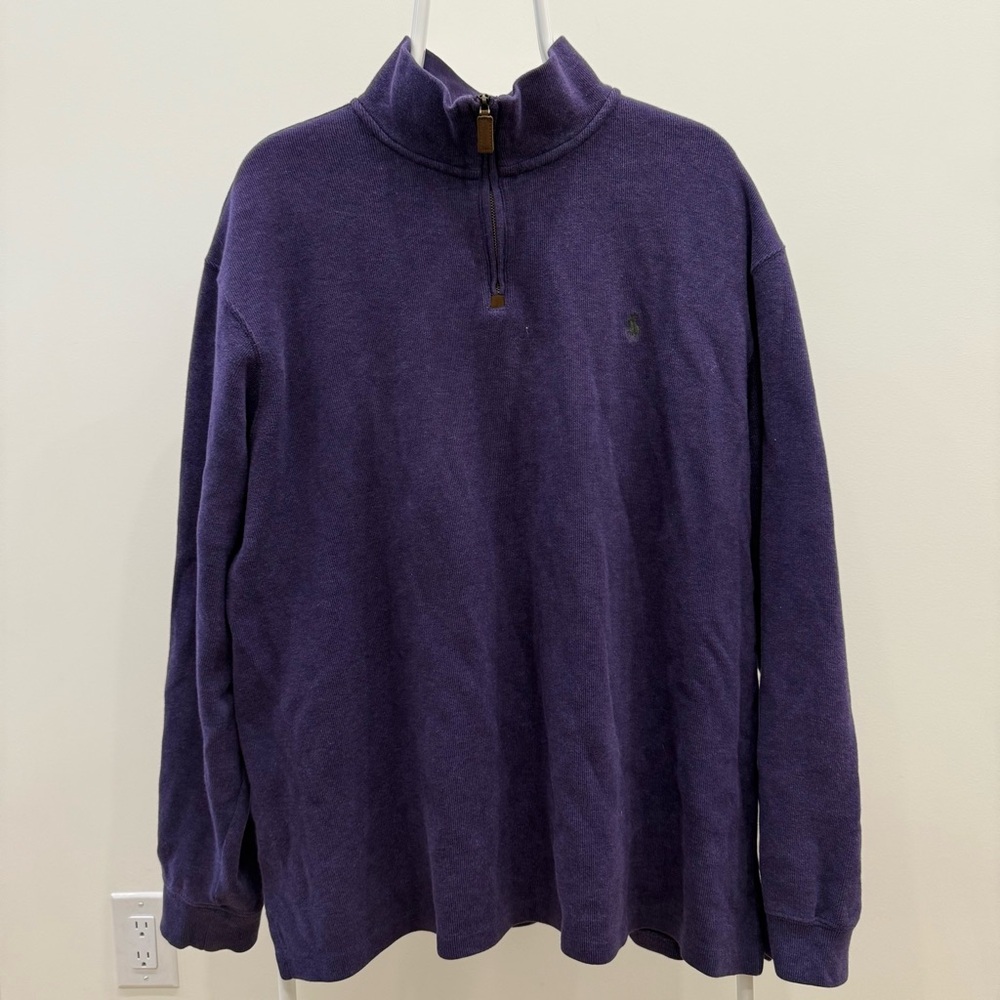 Polo Ralph Lauren Quarter Zip Men’s XXL Purple